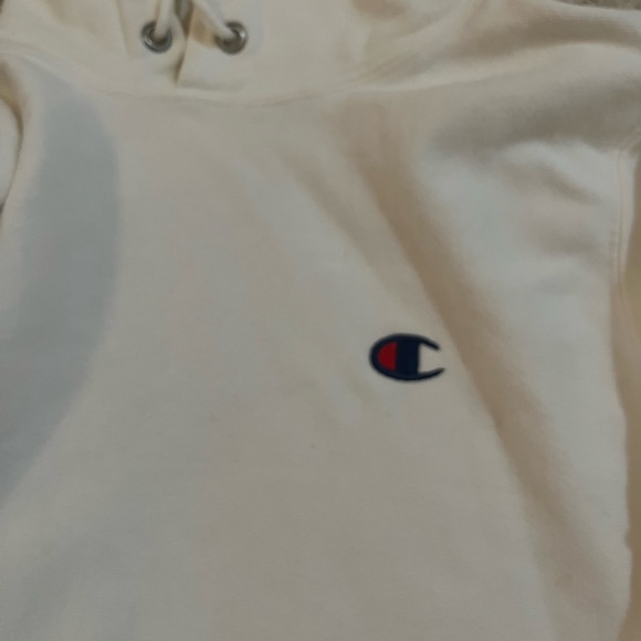 Champion White Mens Hoodie - Picture 2 of 3
